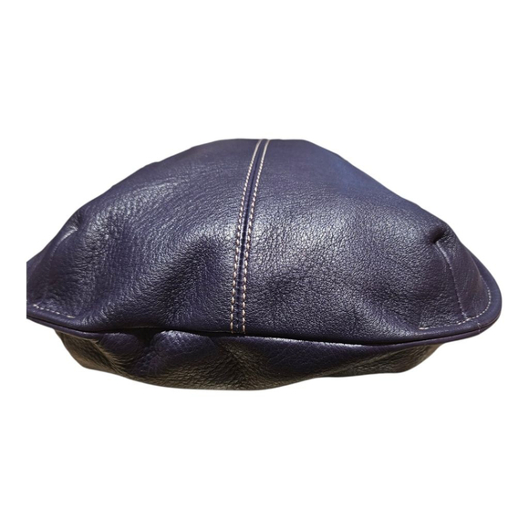 B. Makowsky Genuine Leather Crossbody Bag – Eggplant Purple, Silver Hardware - Picture 10 of 13